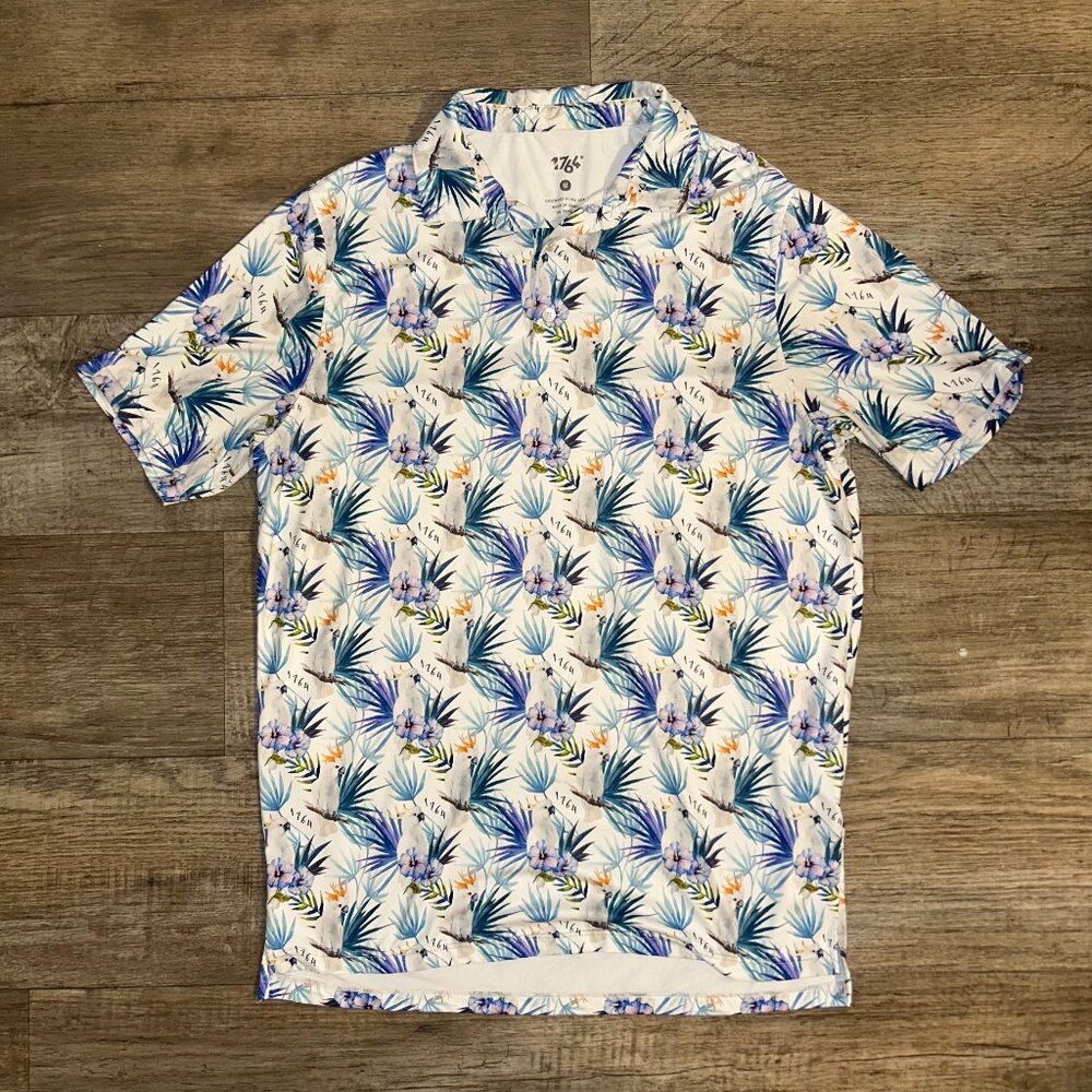 1764 Golf Shirt Polo - Cockatoo Print